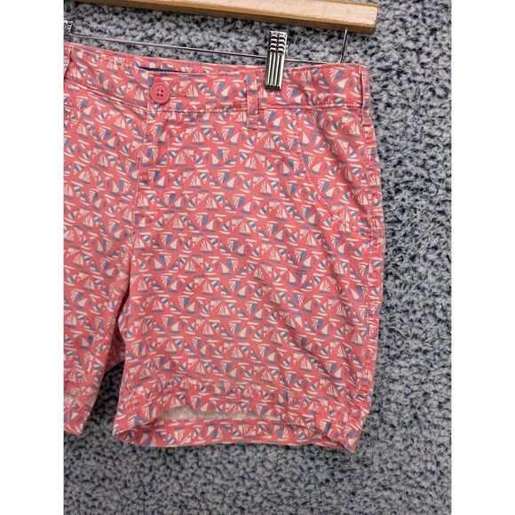 Columbia Super Bonehead PFG Shorts Size 8 Sailboat Nautical Travel Vacation Pink - Picture 4 of 13